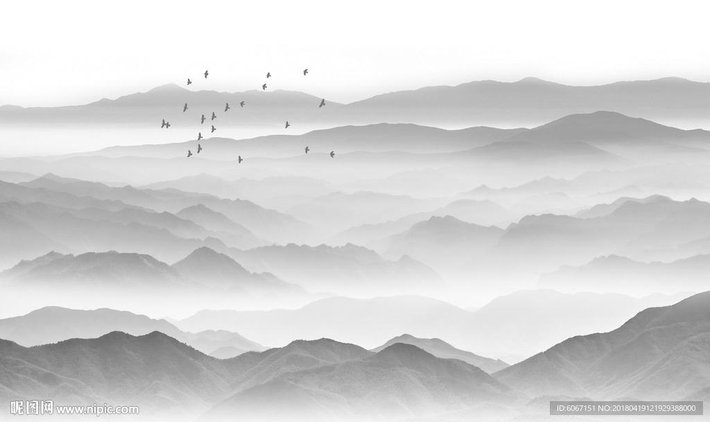 水墨山水画
