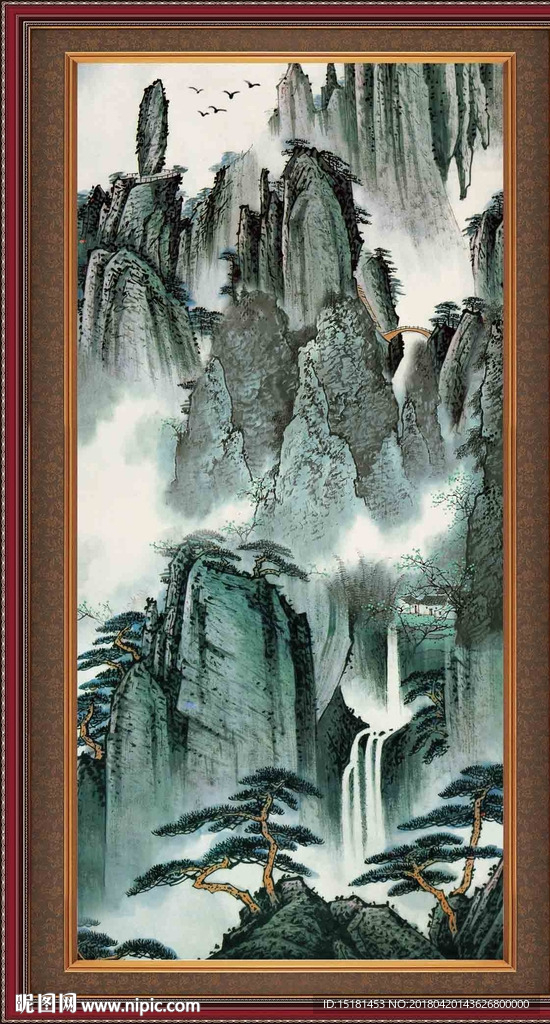 竖幅国画