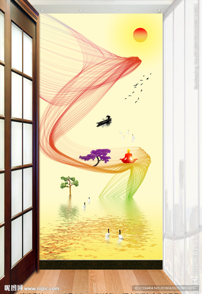 玄关背景墙