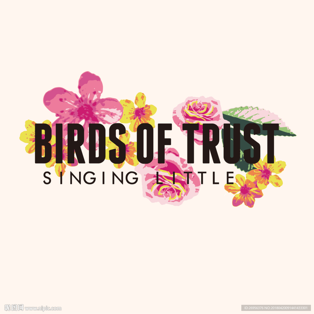 植物 花卉 文字 图文结合