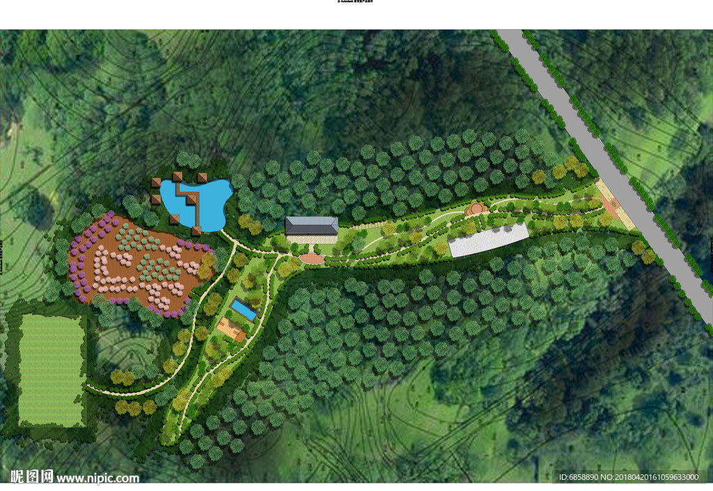 休闲度假村平面效果图