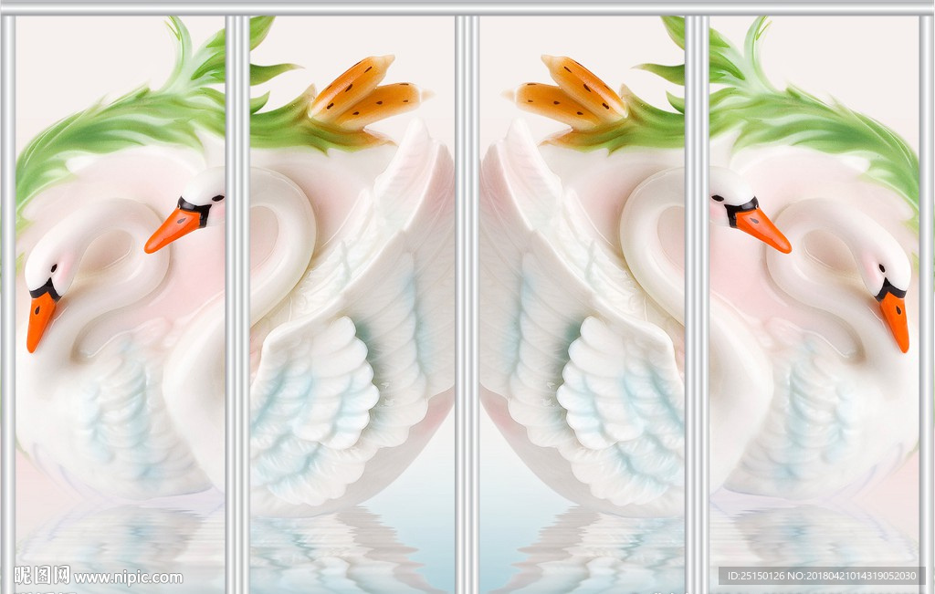 唯美欧式花纹玫瑰浪漫移门