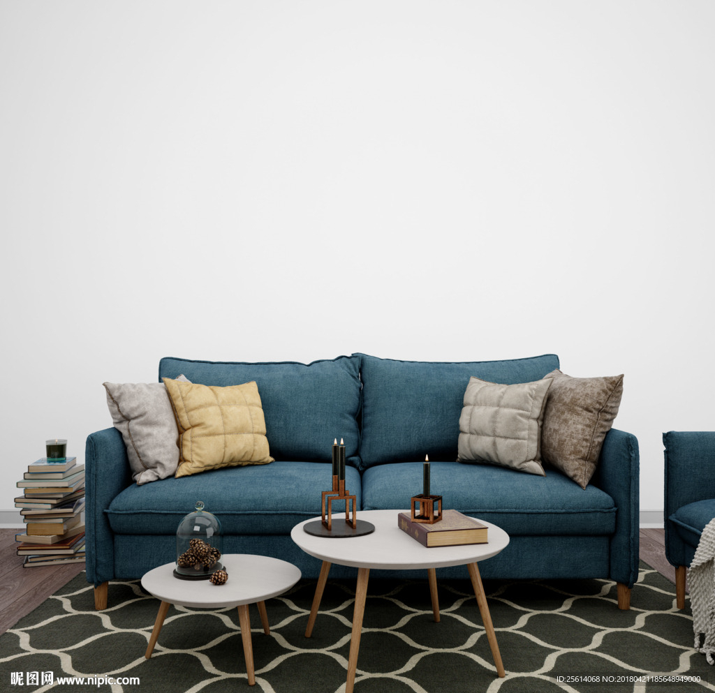 室内背景墙样机