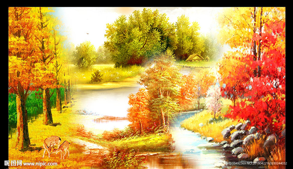 风景 油画