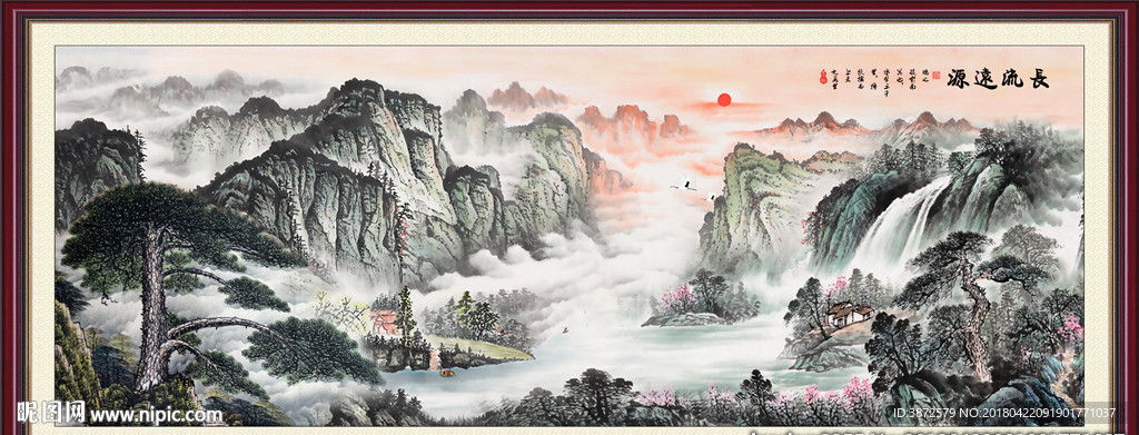 巨幅山水画