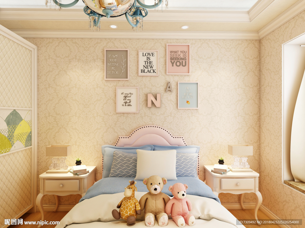 欧式儿童房间装修效果