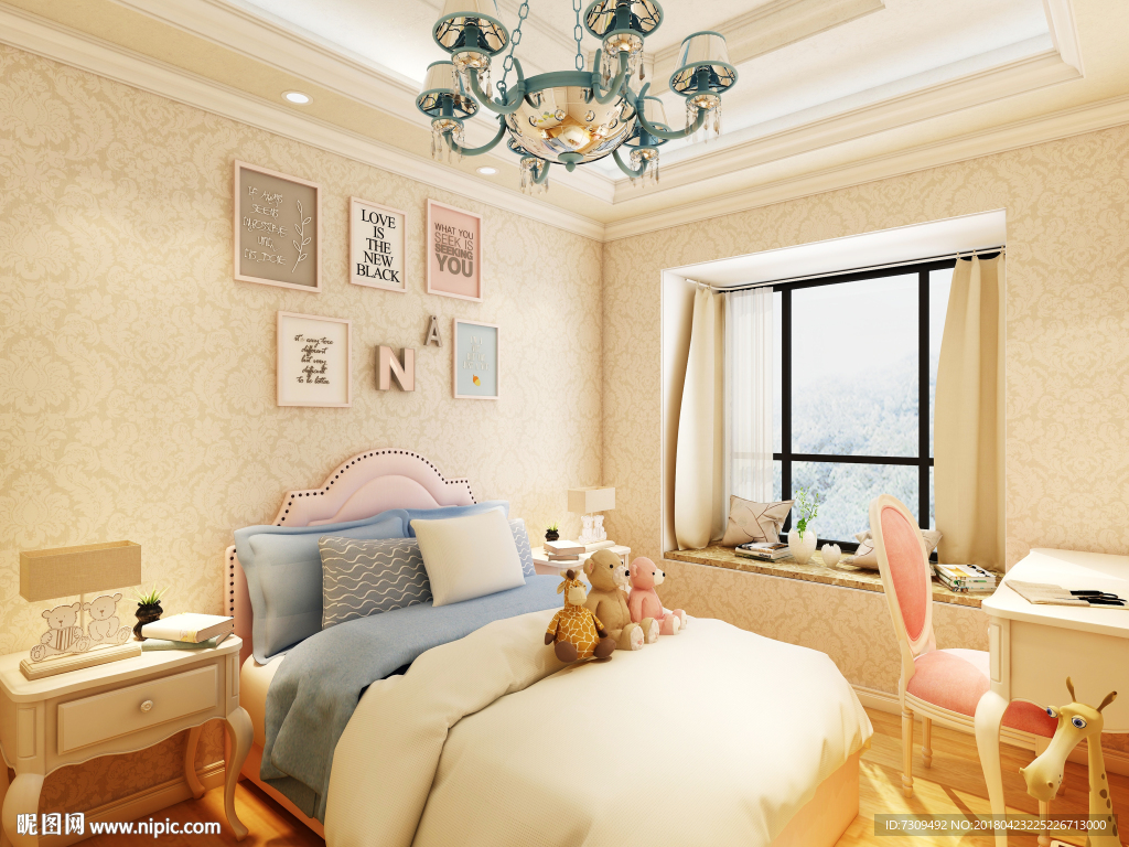 欧式儿童房装修效果图