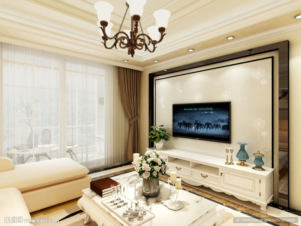 欧式客厅装修效果图