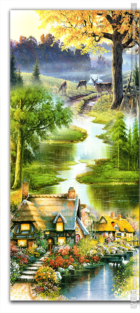 山水油画