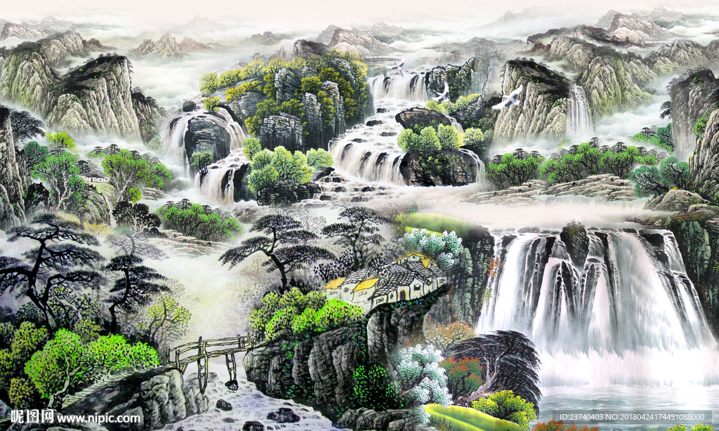 山水国画