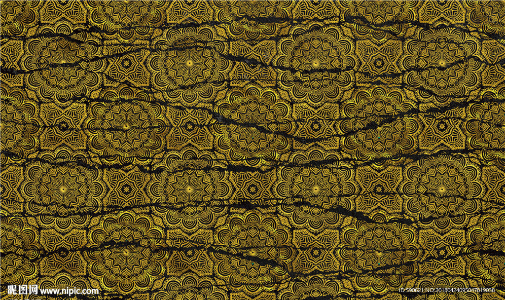 欧式花纹背景墙