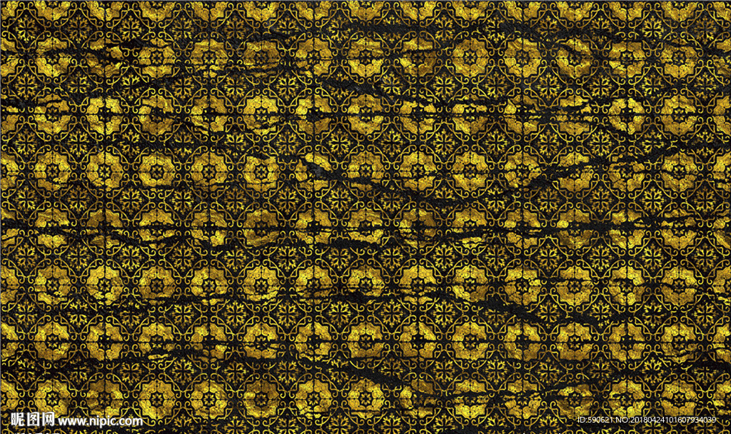 欧式花纹背景墙