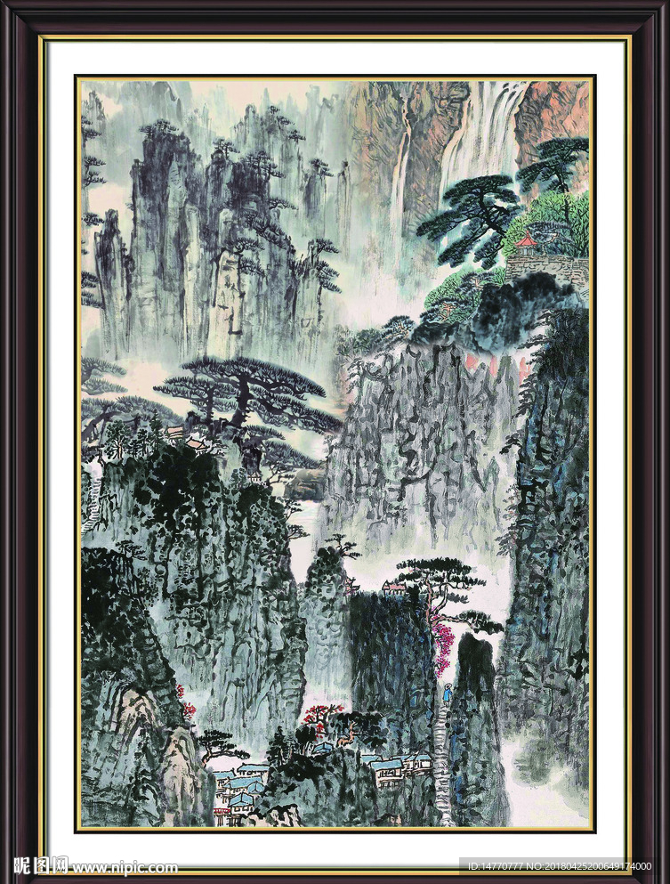 水墨国画山水