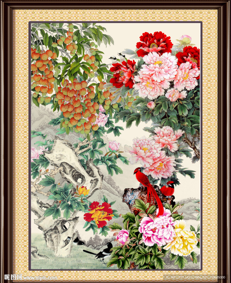 国画牡丹