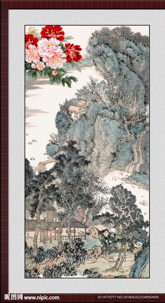 竖幅国画