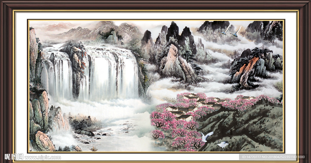 巨幅山水画