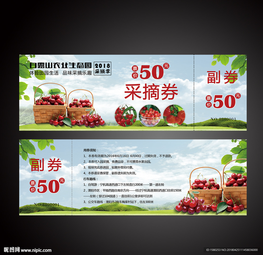 樱桃节采摘券