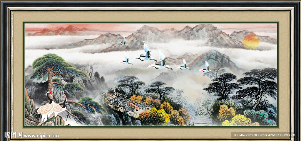 高清国画山水