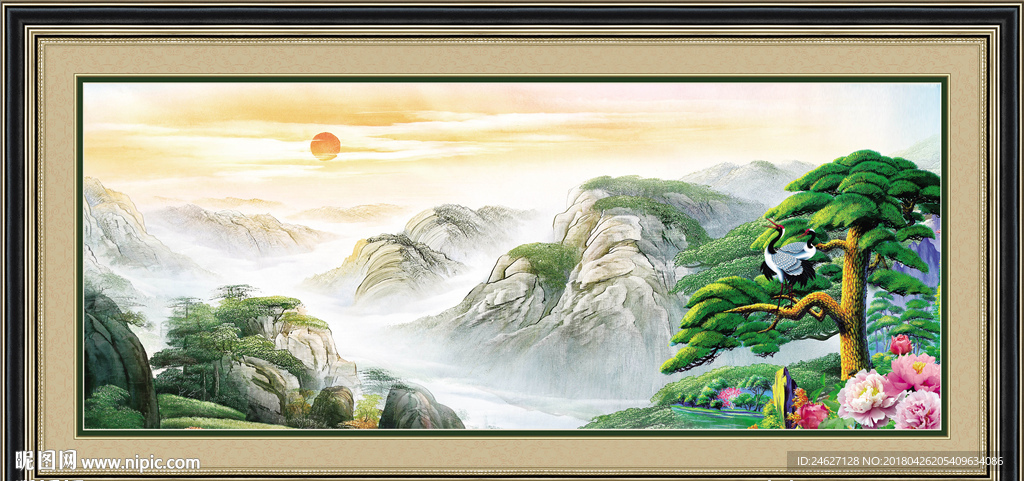 山水风景画景