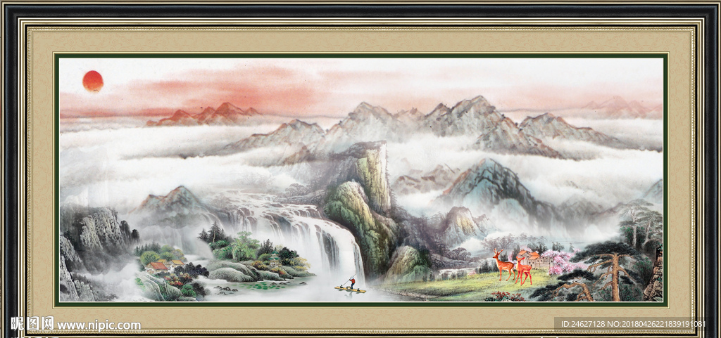 巨幅山水画