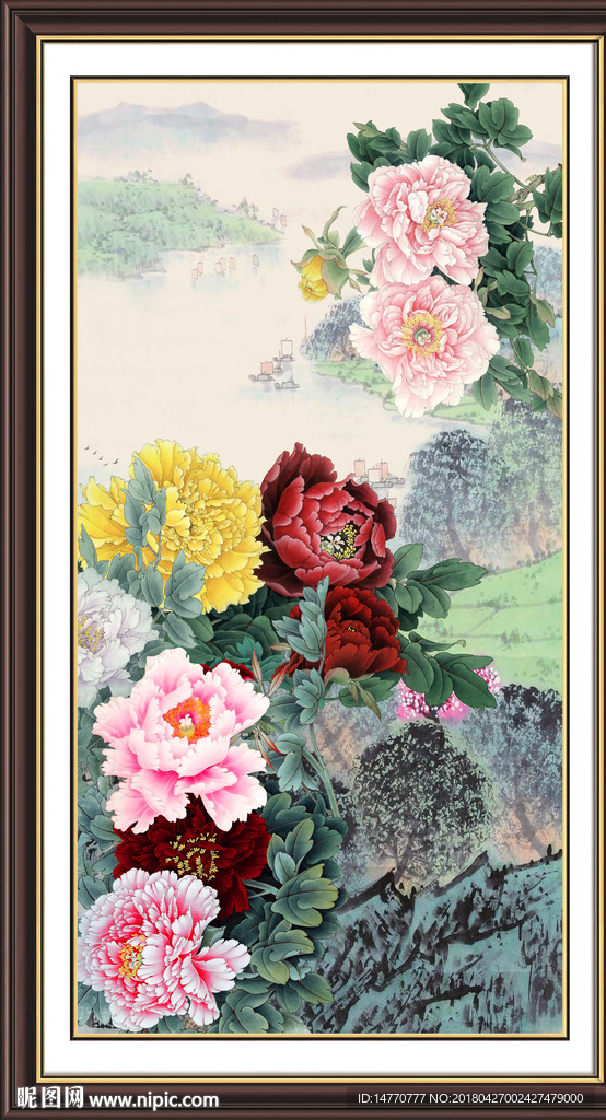 国画牡丹