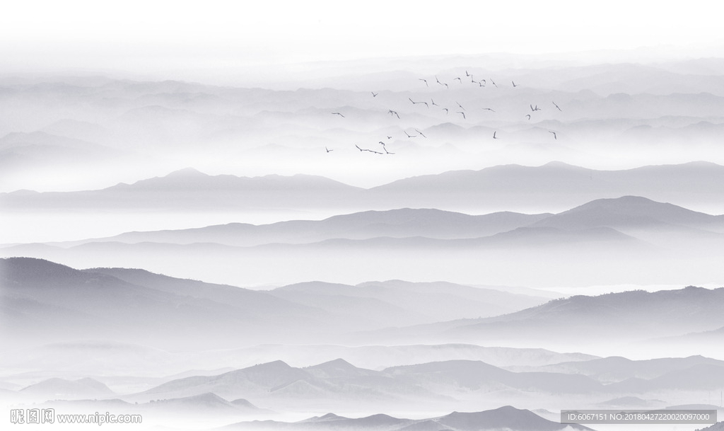 水墨山水画