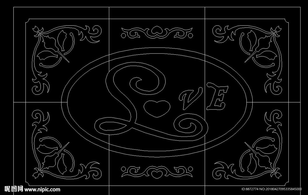 瓷砖 设计 拼花 水刀 源文件