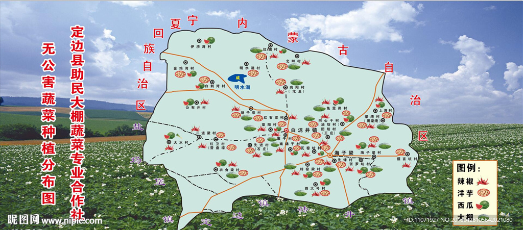 农产品分布图