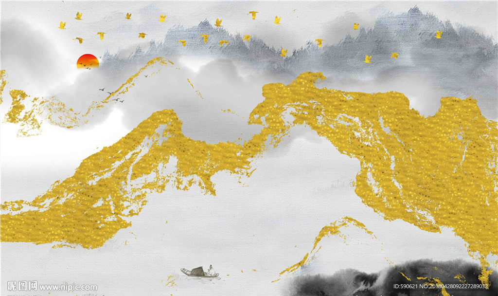 国画背景墙