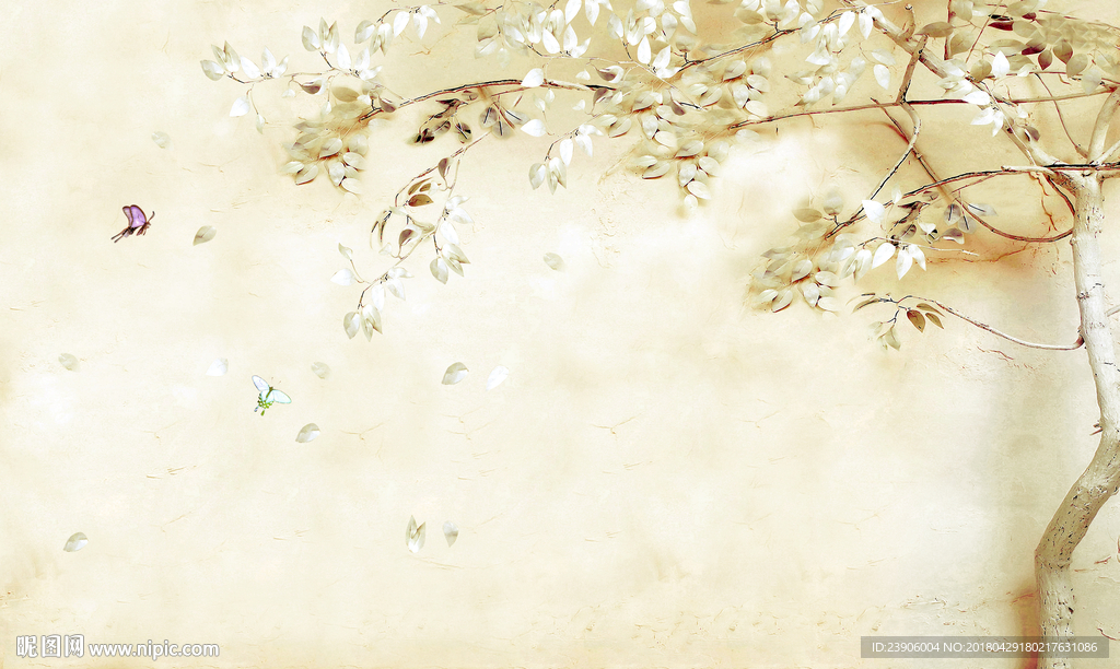 大型高清花鸟画背景壁纸