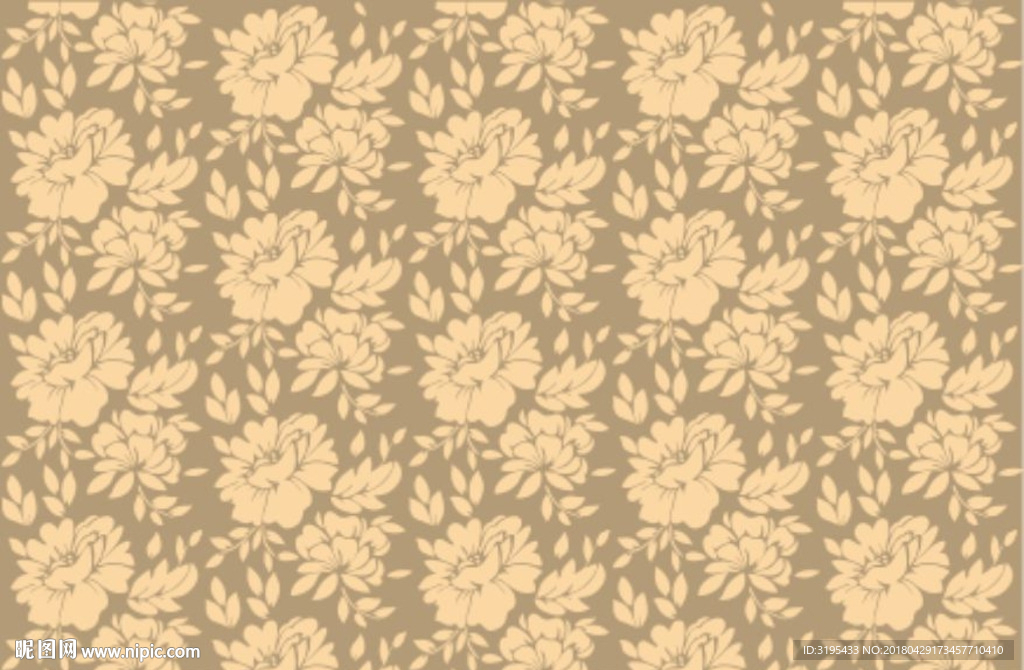 花叶图案 壁纸图案 硅藻泥图案