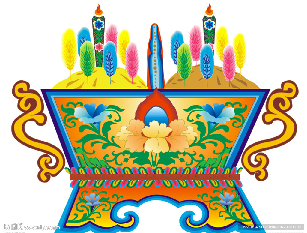 藏族图案 吉祥切玛