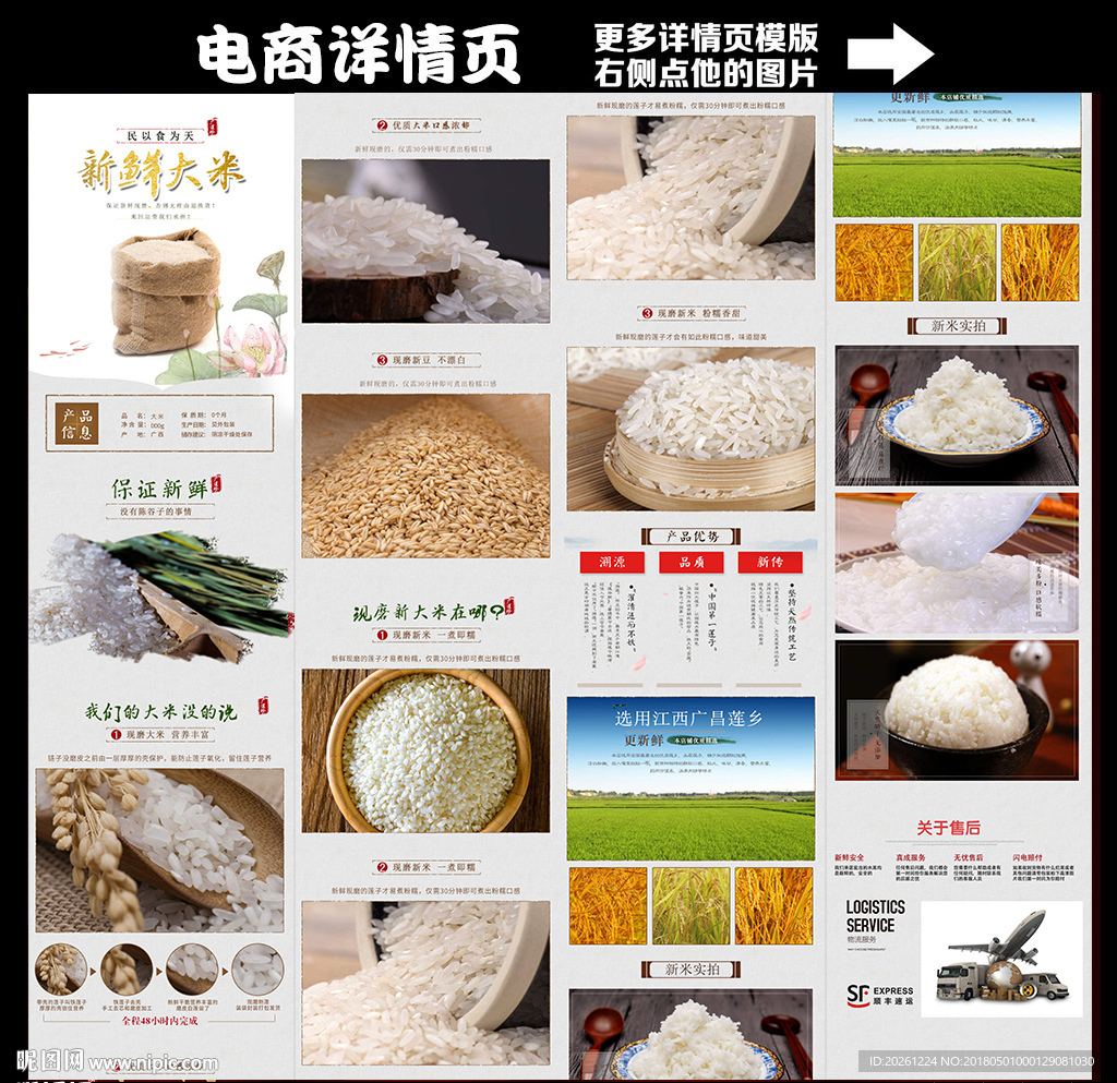 淘宝大米详情页模板