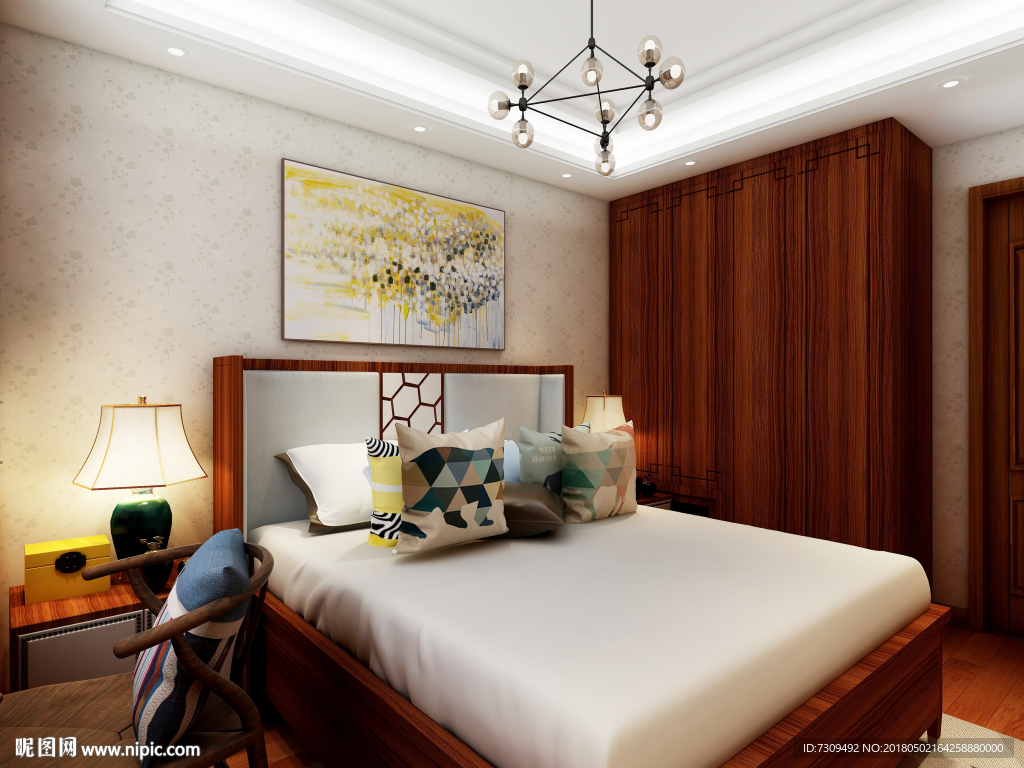 中式房间装修效果图