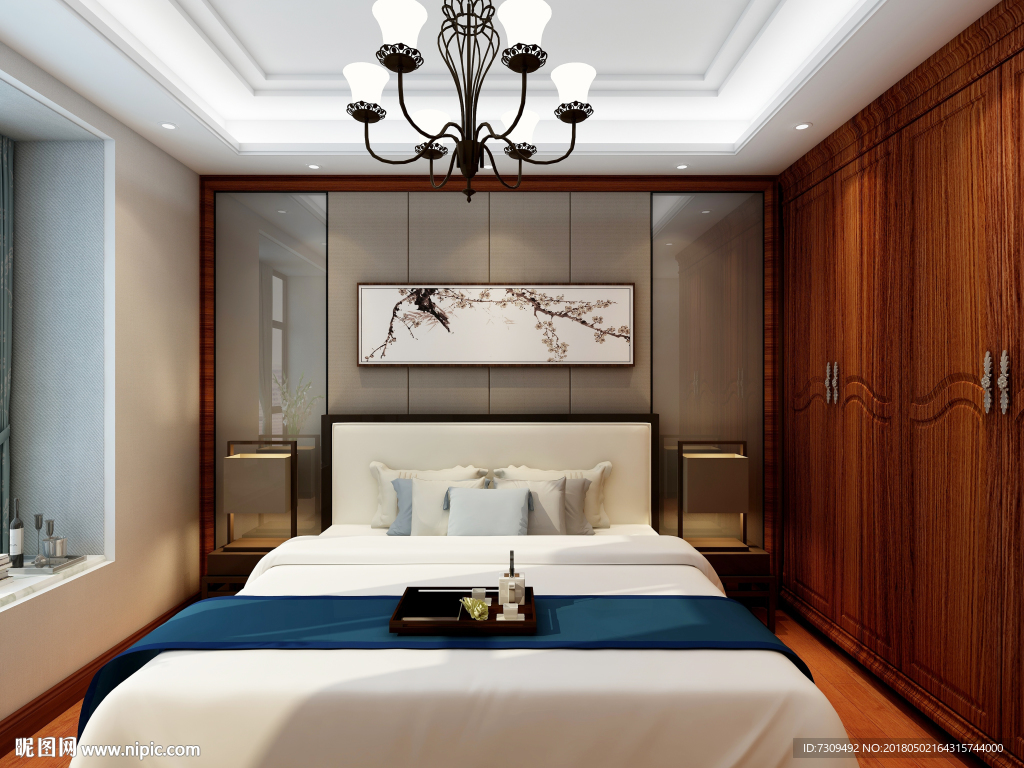 中式卧式装修效果图