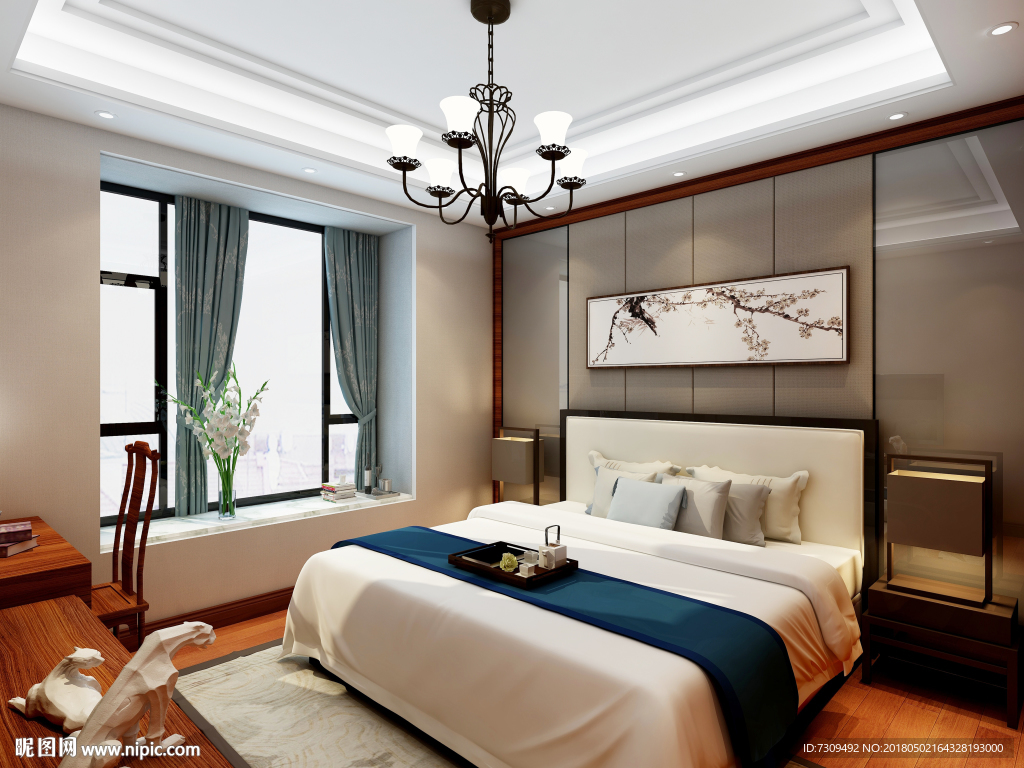 中式装修房间效果图