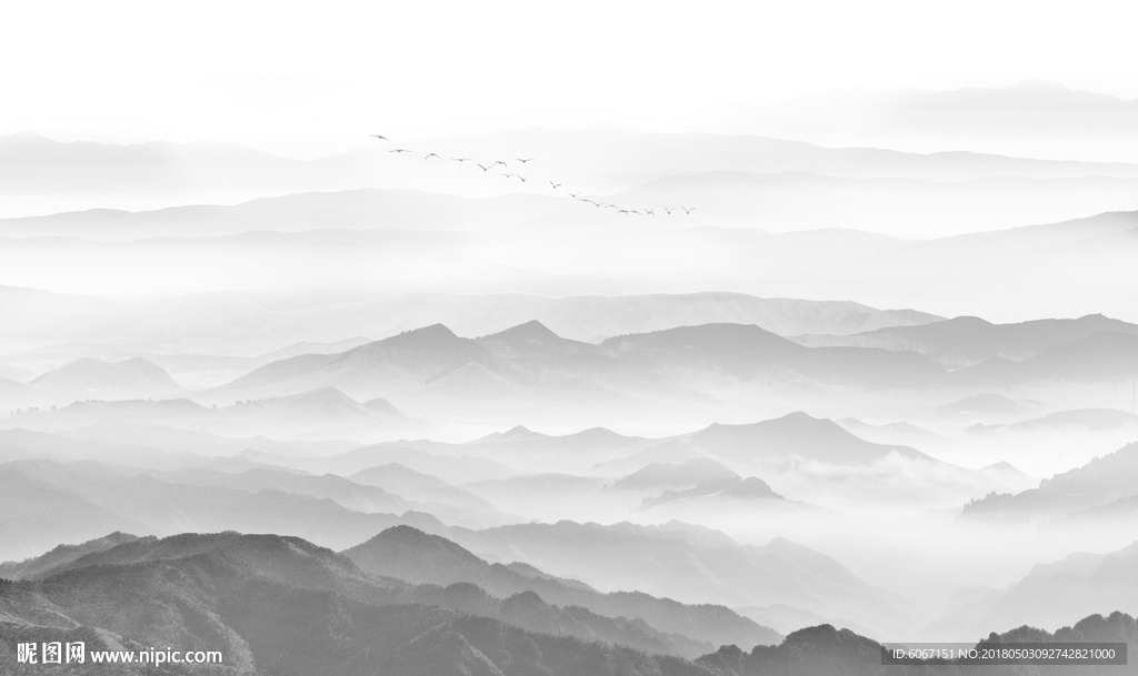 水墨山水画