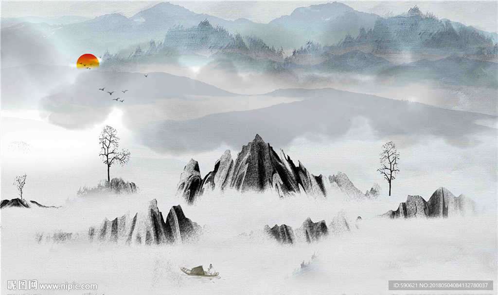 国画背景墙