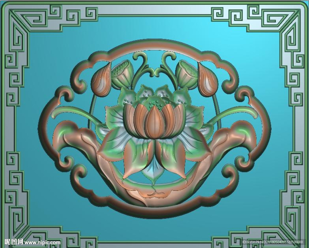 莲花影壁