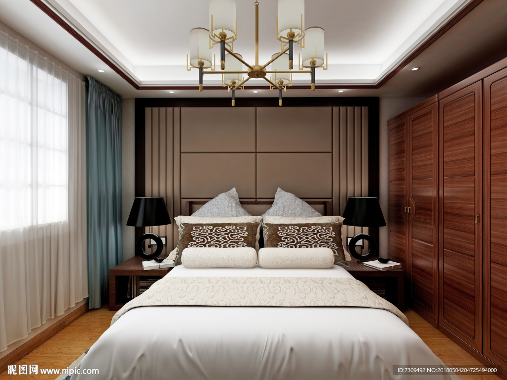 新中式家居房间装修效果图