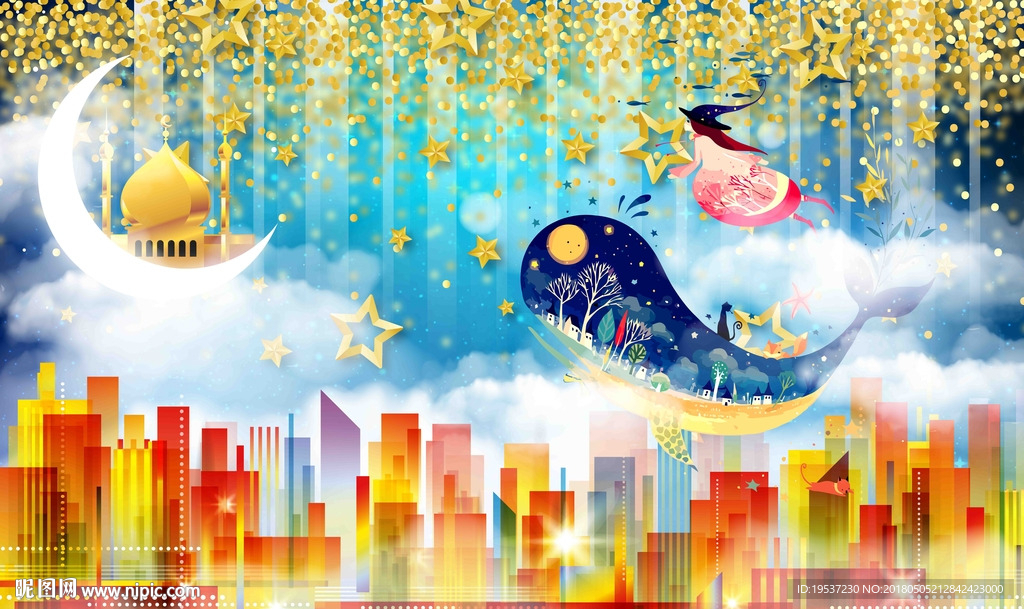 卡通星空