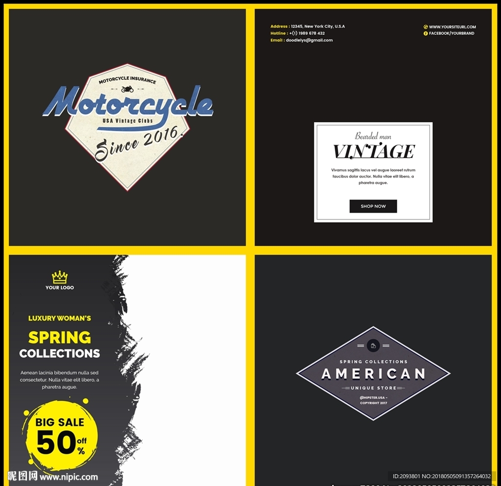 欧美外国英文排版艺术字创意主图