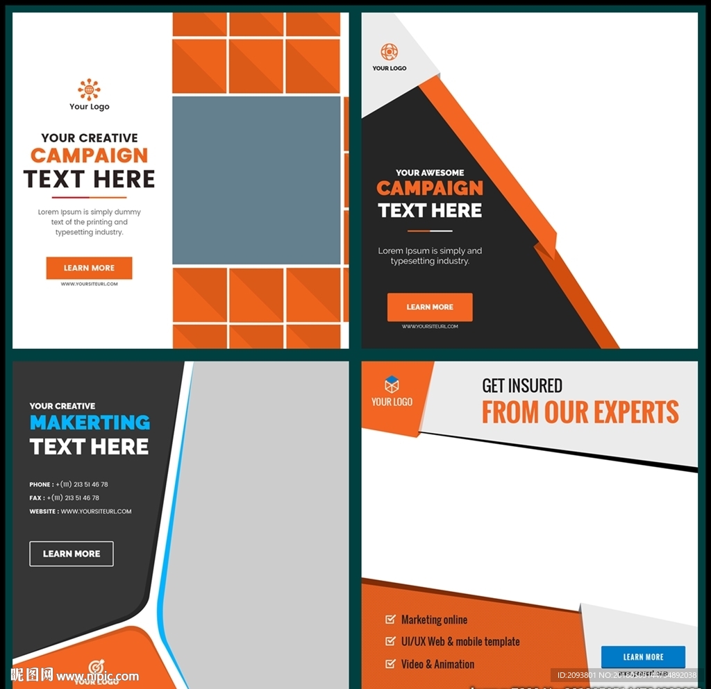 欧美外国英文排版艺术字创意主图