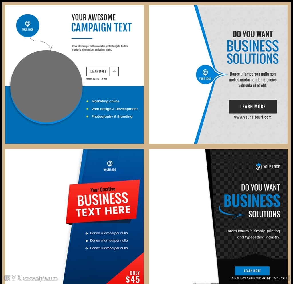 国外英文排版艺术字直通车主图