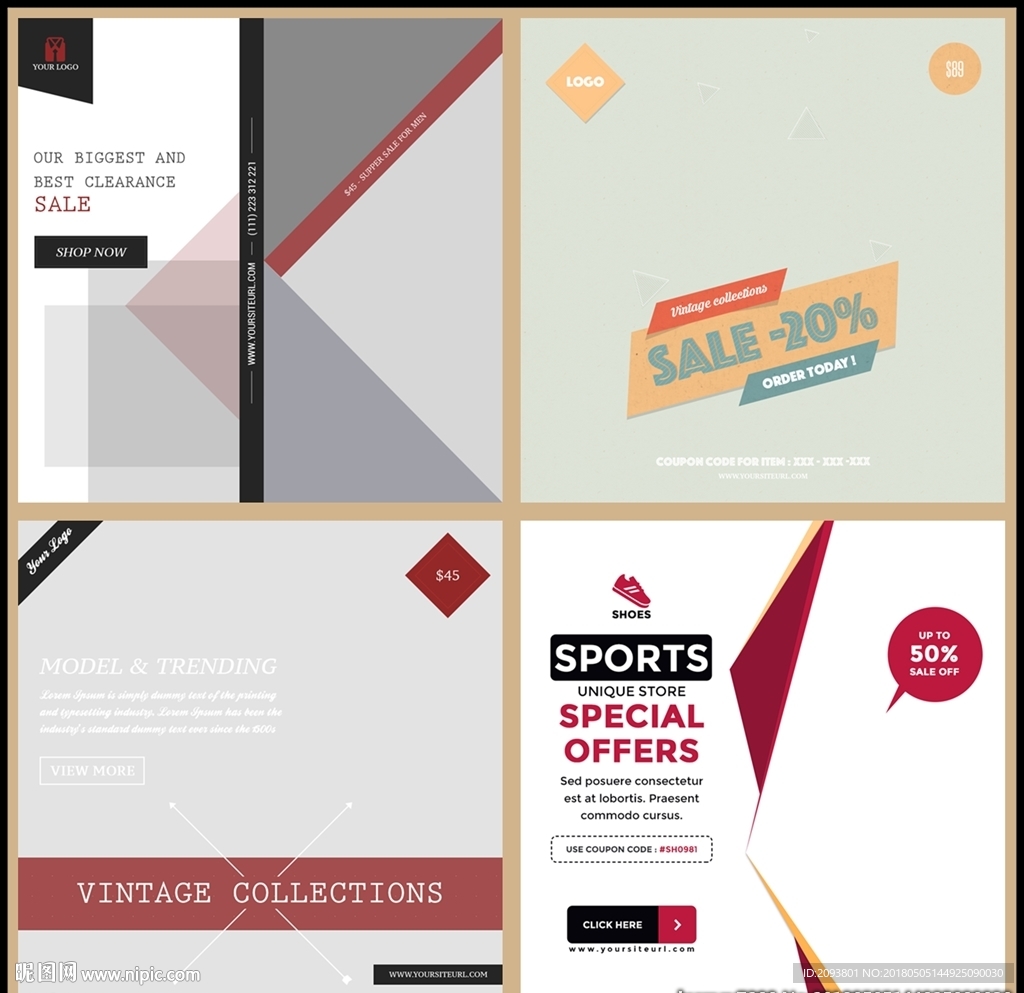 欧美英文艺术字排版直通车主图