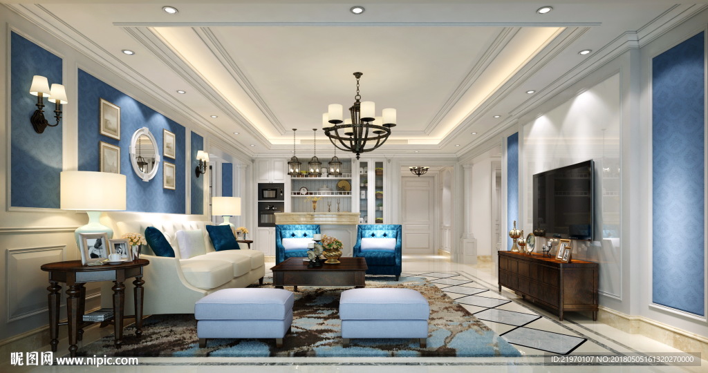 室内设计 客厅效果图