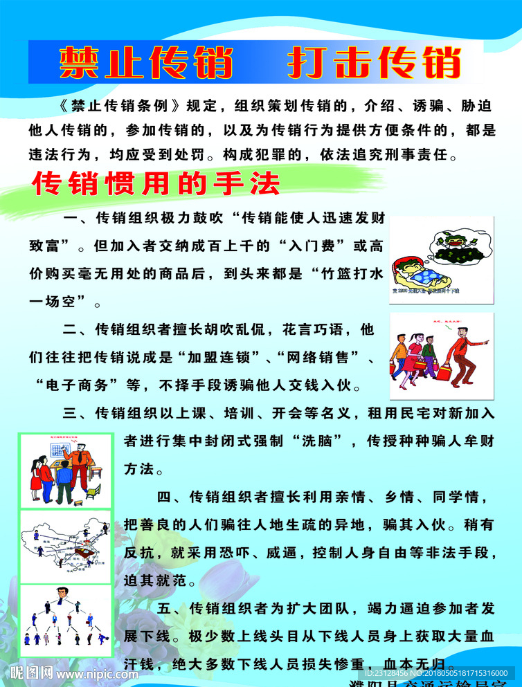 打击传销彩页反面