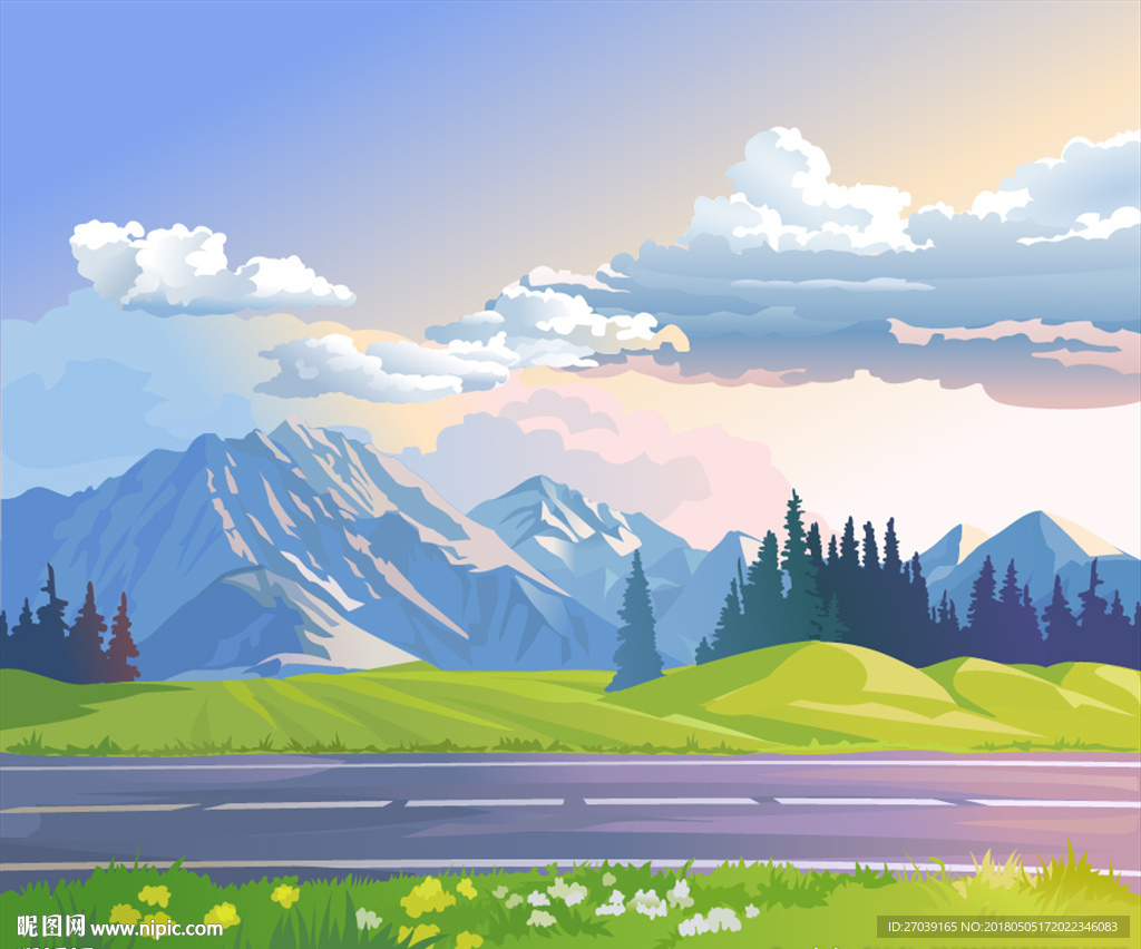卡通唯美场景