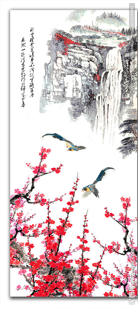 国画梅花