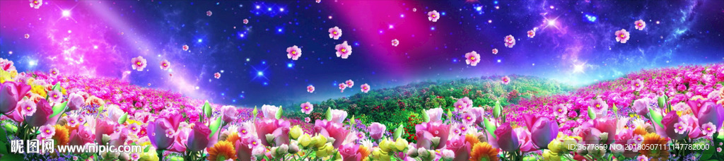 唯美梦幻意境花海